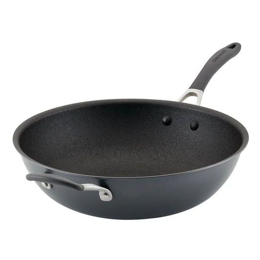 CIRCULON SCRATCH DEFENCE EXTREME NON-STICK WOK WITH HELPER HANDLE 346CM