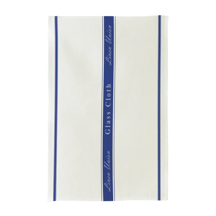 ULSTER WEAVERS LINEN UNION BLUE GLASS CLOTH