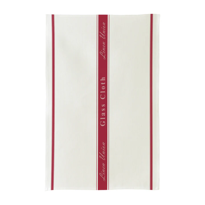 ULSTER WEAVERS LINEN UNION RED GLASS CLOTH