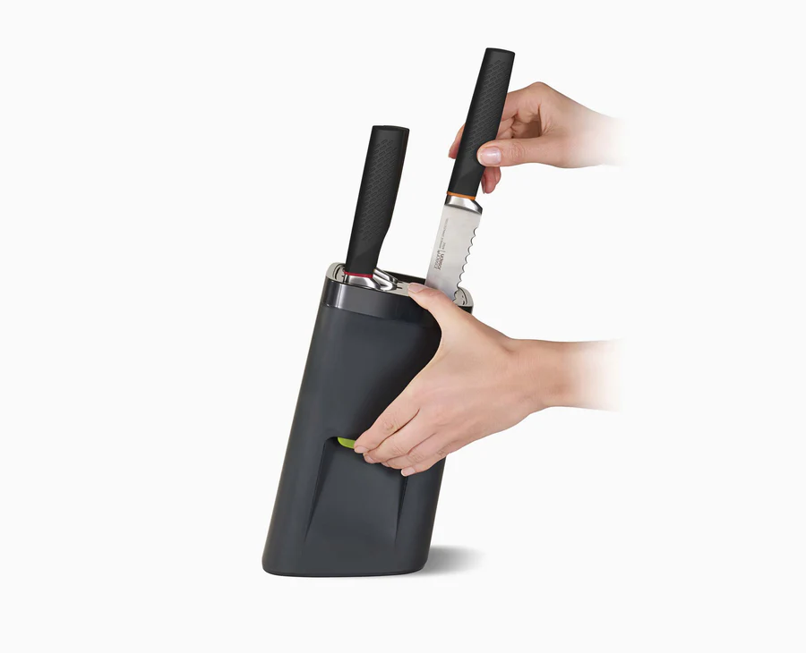 JOSEPH JOSEPH LOCKBLOCK BLACK KNIFE BLOCK SET