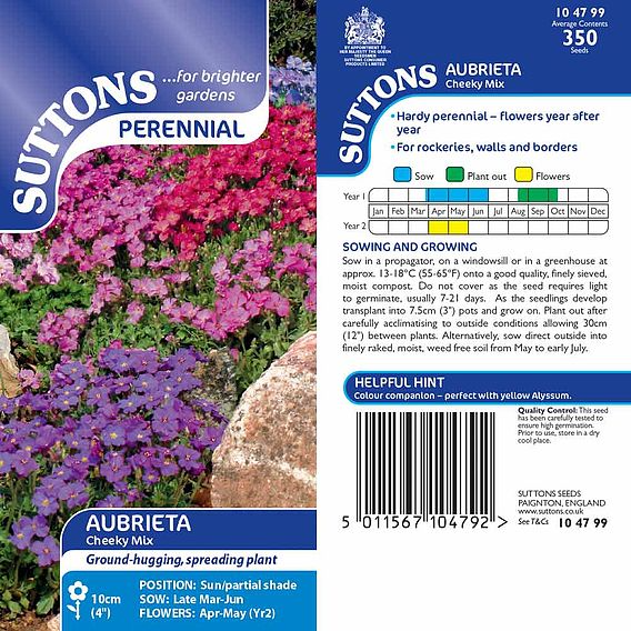 SUTTONS AUBRIETA 'CHEEKY MIX' - SEEDS