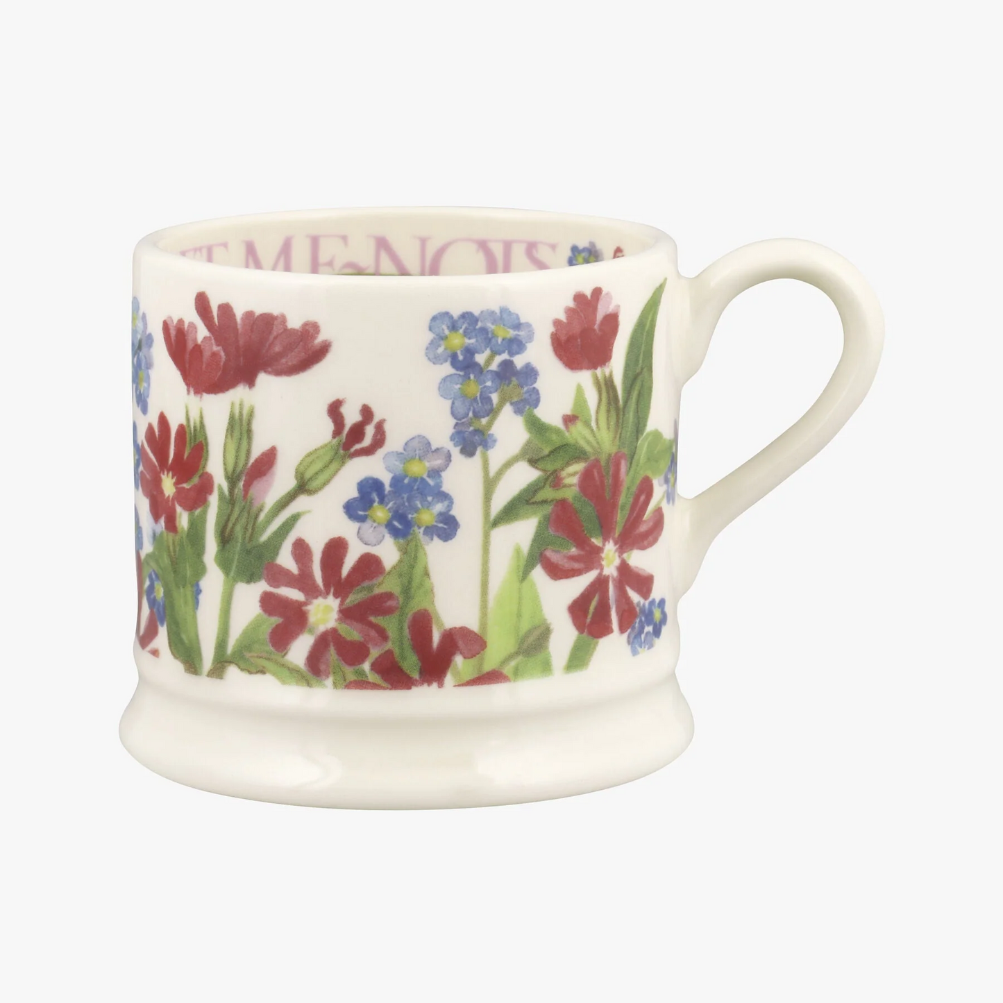 EMMA BRIDGEWATER FORGET ME NOT & RED CAMPION SMALL MUG