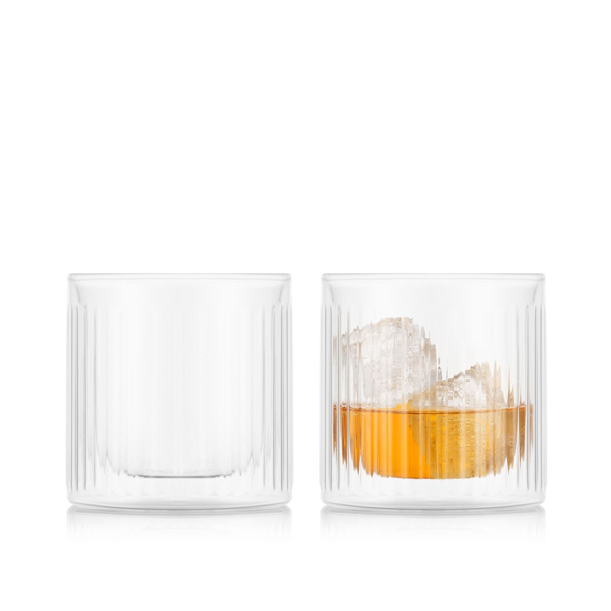 BODUM SET OF 2 DOURO BAR DOUBLE WALLED WHISKEY TUMBLER