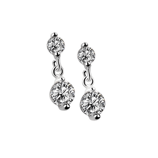 NEWBRIDGE DROP EARRINGS CLEAR STONE