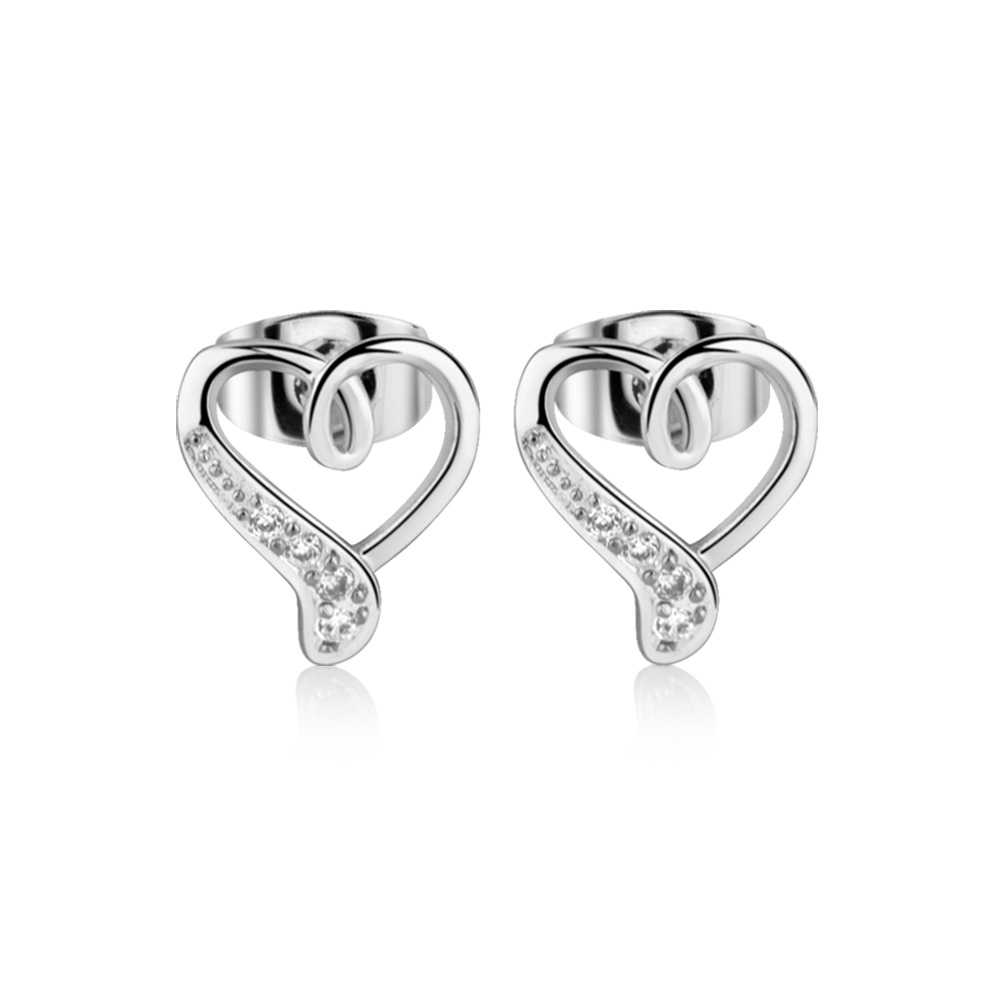 NEWBRIDGE SILVER PLATED HEART EARRINGS