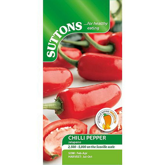 SUTTONS CHILLI PEPPER 'JALAPENO' - SEEDS