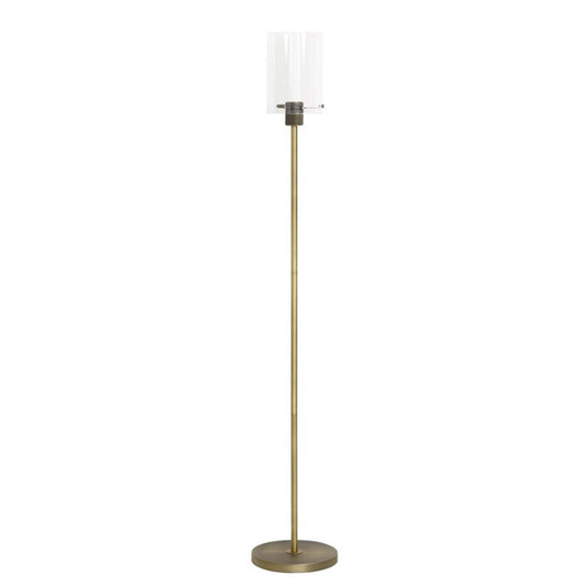 LIGHT & LIVING FLOOR LAMP 25*150CM VANCOUVER ANT BRONZE-GLASS