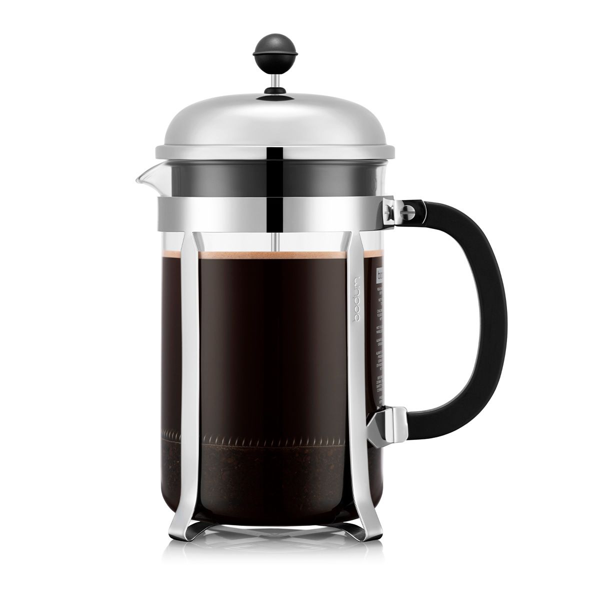 BODUM CHAMBORD CAFETIERE COFFEE MAKER 12 CUP STAINLESS STEEL