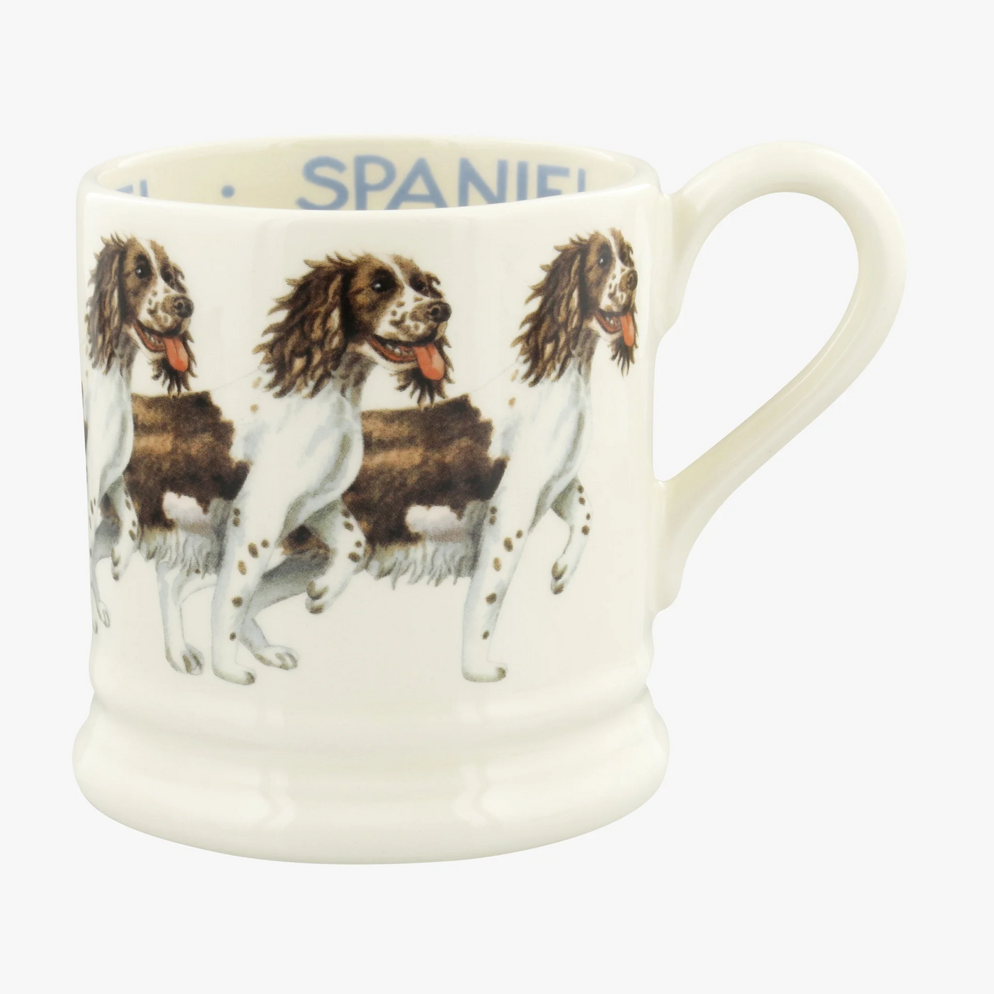 EMMA BRIDGEWATER BROWN & CREAM SPANIEL 1/2 PINT MUG