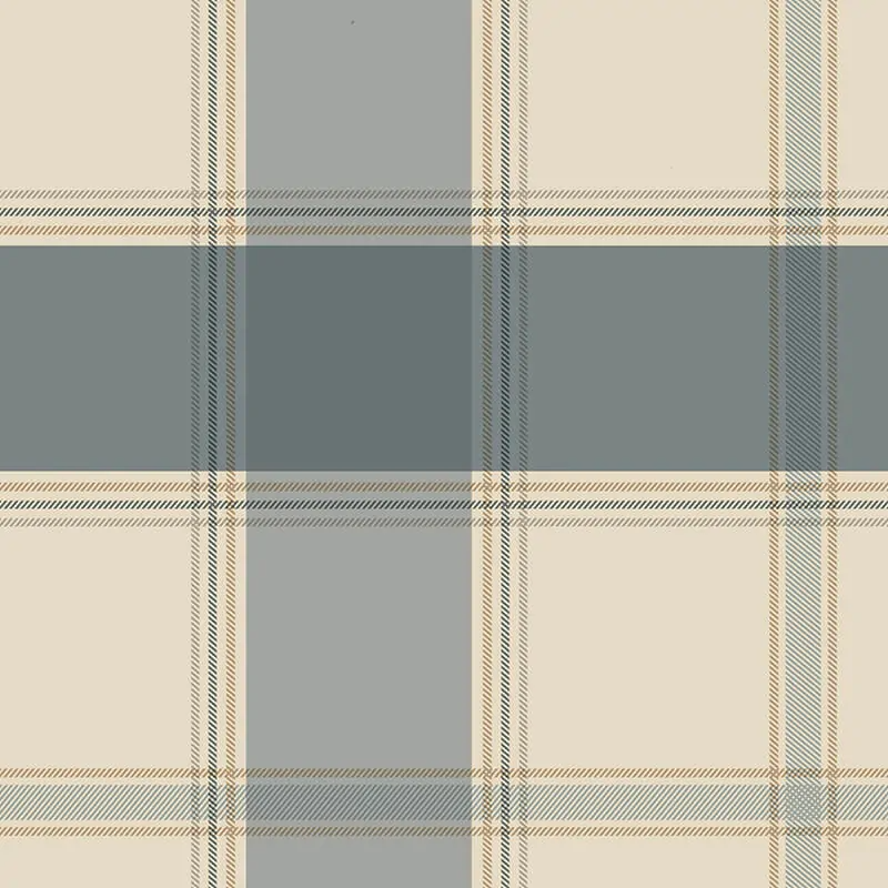 BELGRAVIA BRAMBLE BLUE CHECK METALLIC WALLPAPER