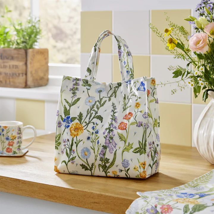 ULSTER WEAVERS COTTAGE GARDEN PVC SHOPPER BAG