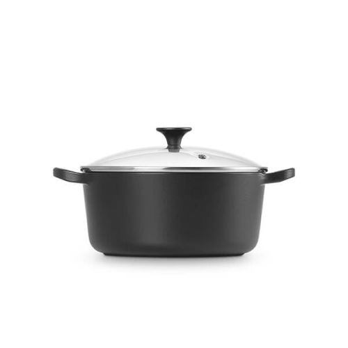 LE CREUSET 22CM ROUND CASSEROLE WITH GLASS LID