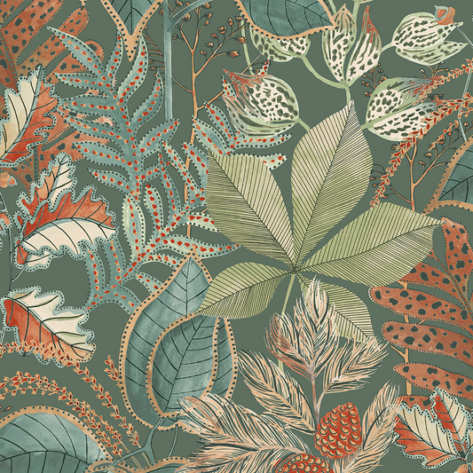 BELGRAVIA EDEN LEAF GREEN WALLPAPER