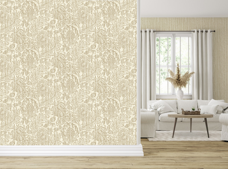 BELGRAVIA GIOVANNA TRAIL BEIGE WALLPAPER