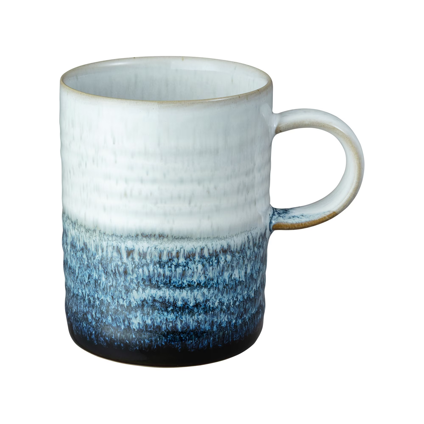 DENBY KILN BLUE SET OF 2 RIDGED MUGS