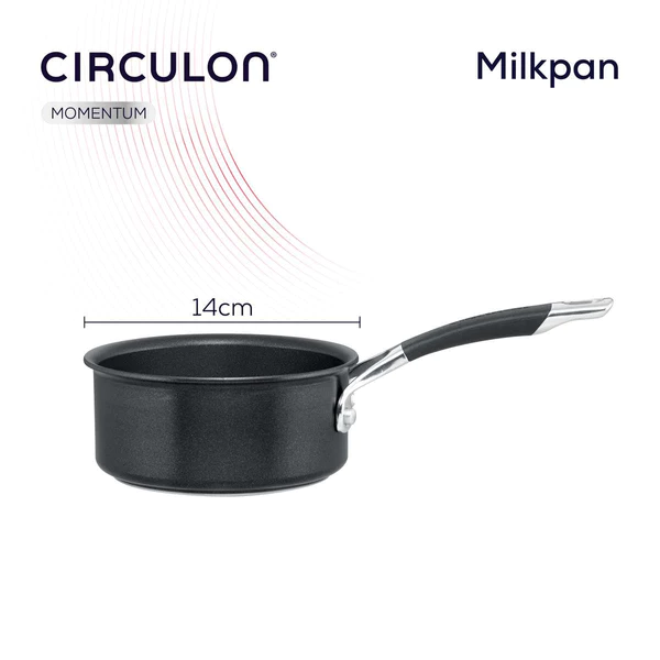 CIRCULON MOMENTUM HARD ANODISED MILKPAN 14CM 1.9L