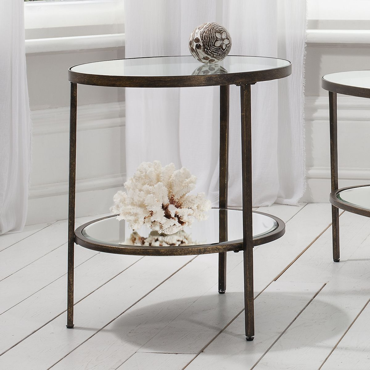 GALLERY HUDSON BRONZE SIDE TABLE