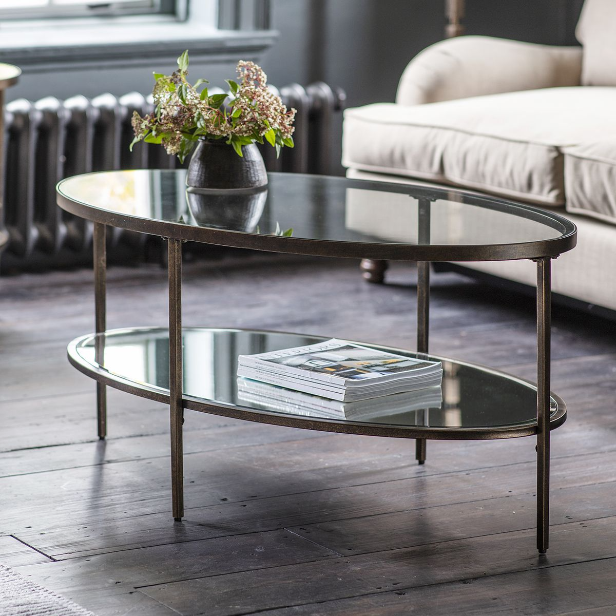 GALLERY HUDSON BRONZE COFFEE TABLE