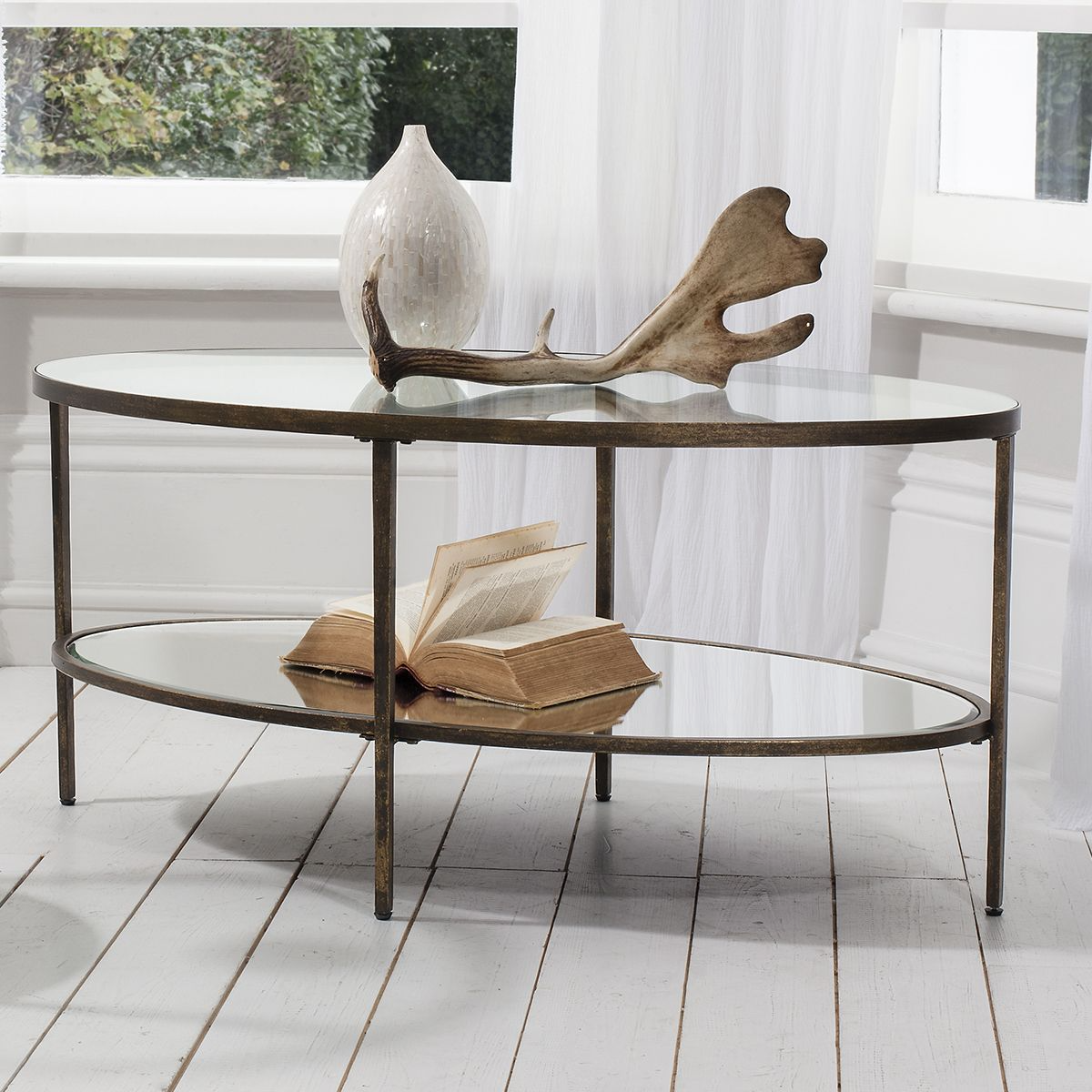 GALLERY HUDSON BRONZE COFFEE TABLE