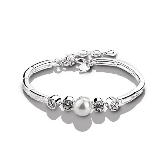 NEWBRIDGE CUBIC ZIRCONIA & PEARL BRACELET