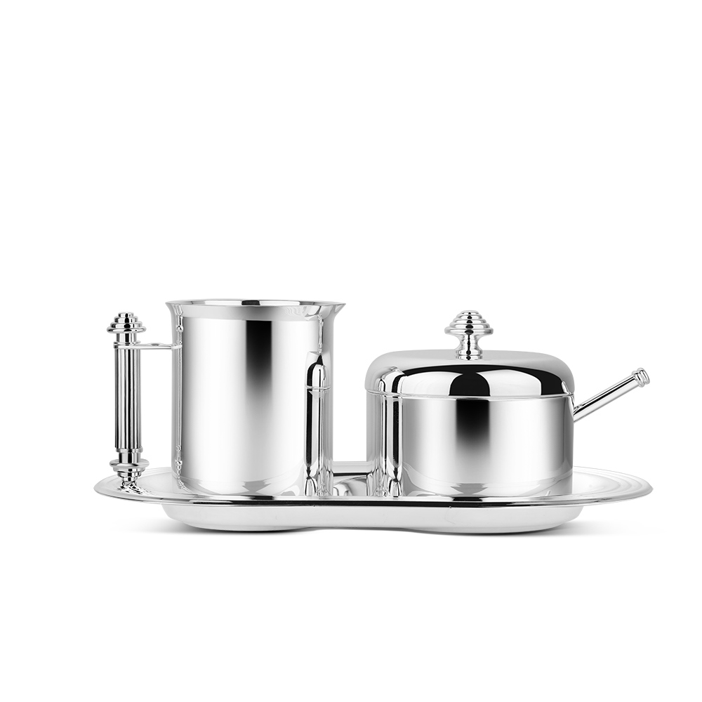 NEWBRIDGE SILVER PLATED SUGAR AND CREAMER SET