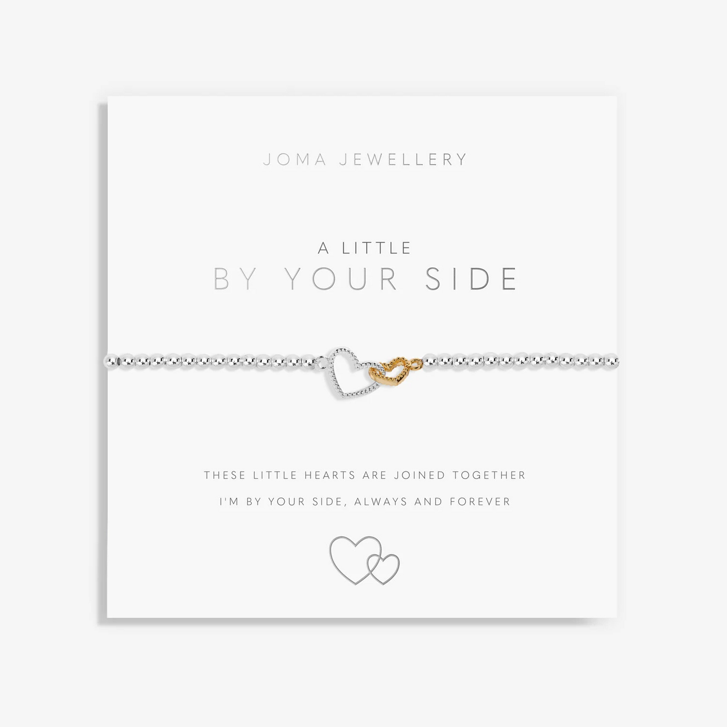 JOMA A LITTLE BY YOUR SIDE SILVER AND GOLD BRACELET