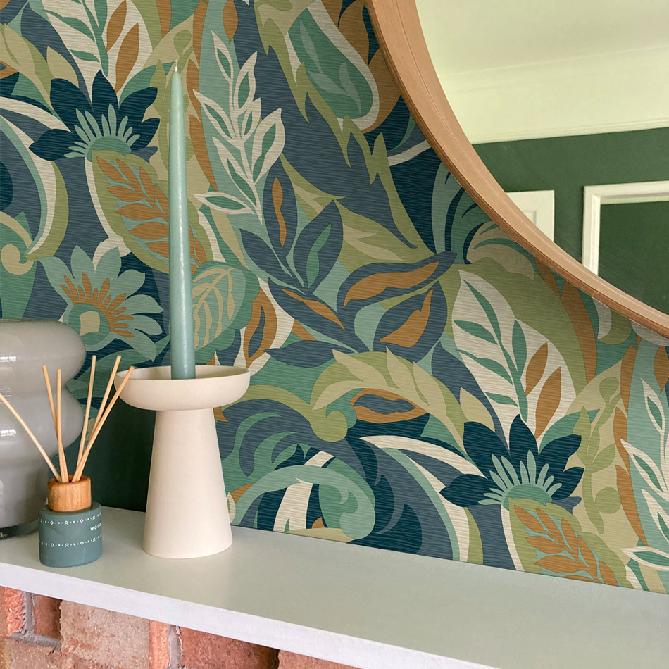 BELGRAVIA CASA GREEN WALLPAPER