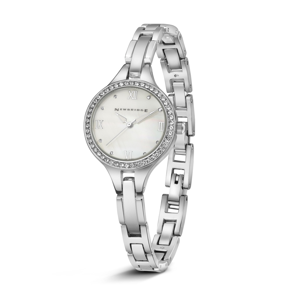 NEWBRIDGE LADIES SILVERPLATED WATCH CLEAR