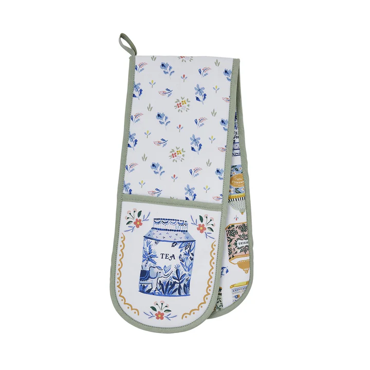 ULSTER WEAVERS TEA TINS DOUBLE OVEN GLOVE