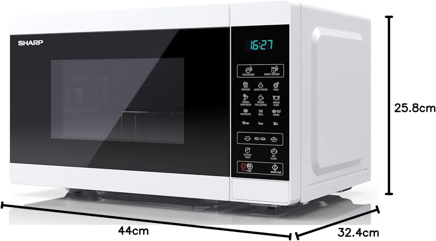 SHARP WHITE MICROWAVE 20L 800W