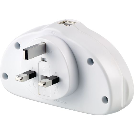 GO TRAVEL WORLD-UK ADAPTOR DUO+USB