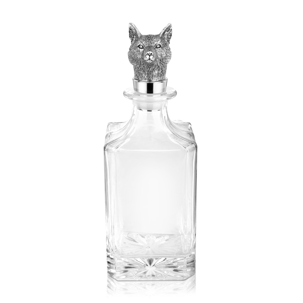 NEWBRIDGE FOX HEAD DECANTER