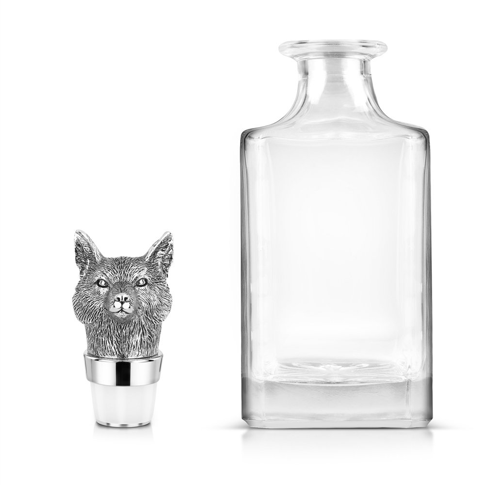 NEWBRIDGE FOX HEAD DECANTER