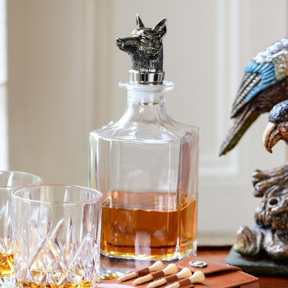 NEWBRIDGE FOX HEAD DECANTER