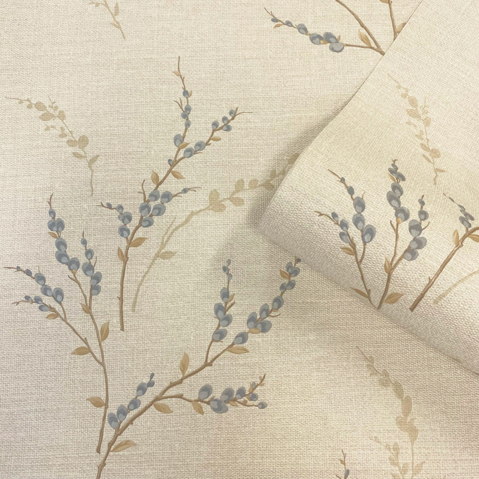 BELGRAVIA CARMELLA BLUE TWIG WALLPAPER