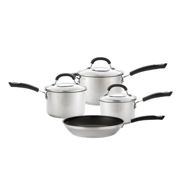 CIRCULON TOTAL STAINLESS STEEL 4PCE SAUCEPAN SET