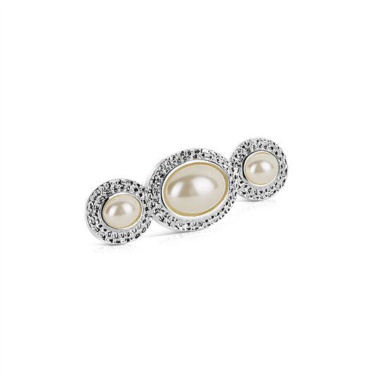 NEWBRIDGE TRIPLE PEARL BROOCH