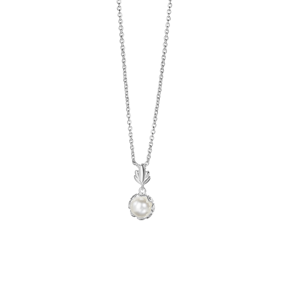 NEWBRIDGE PEARL LEAF PENDANT NECKLACE