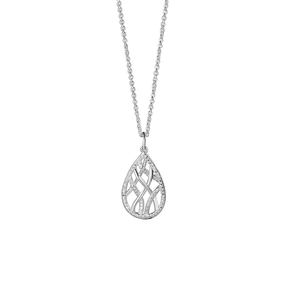 NEWBRIDGE TEAR DROP TEXTURED PENDANT