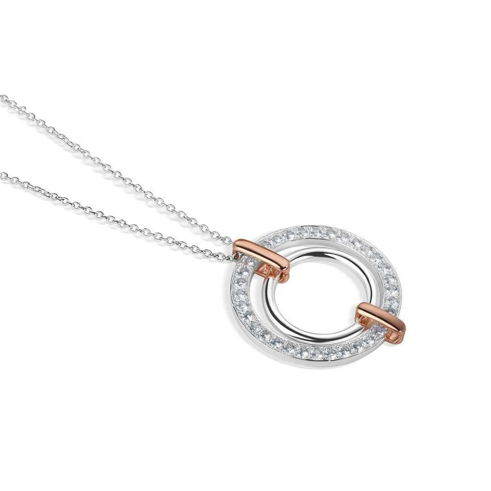 NEWBRIDGE TI:AMO CIRCULAR PENDANT NECKLACE