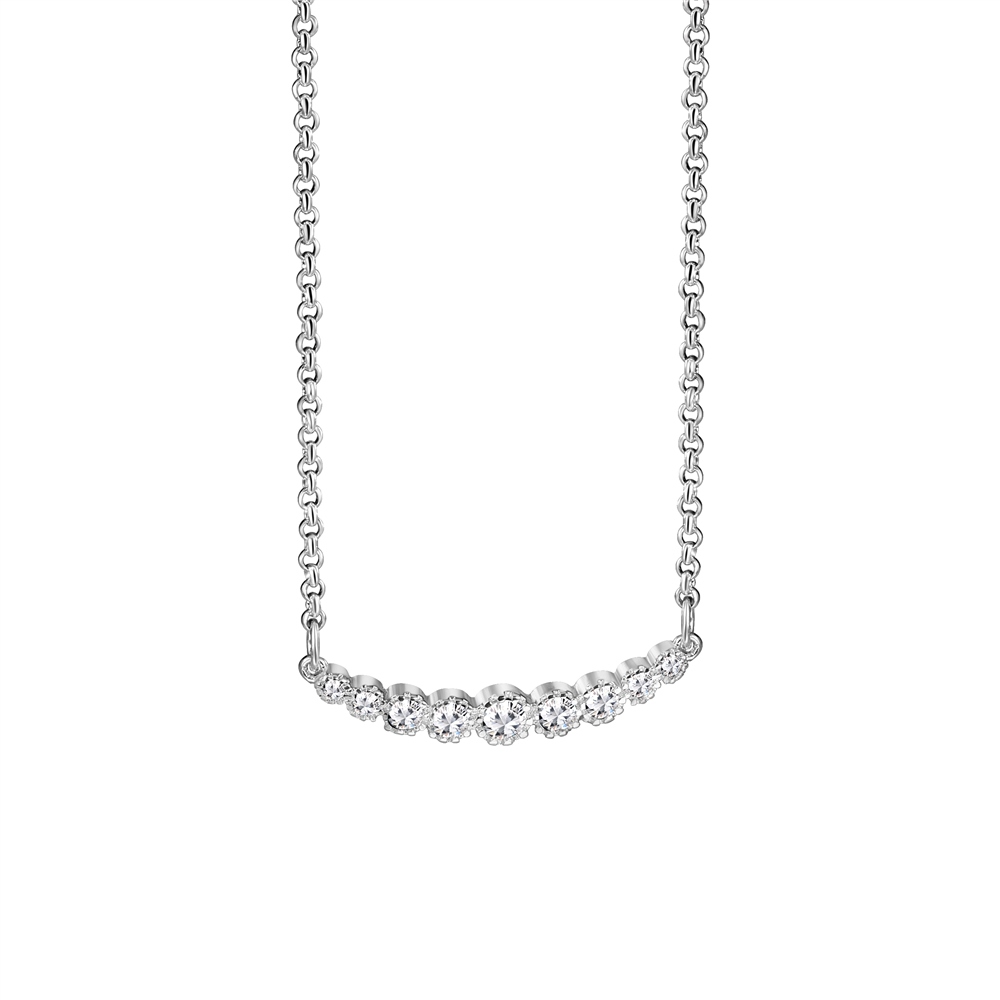 NEWBRIDGE CLEAR CUBIC ZIRCONIA PENDANT NECKLACE