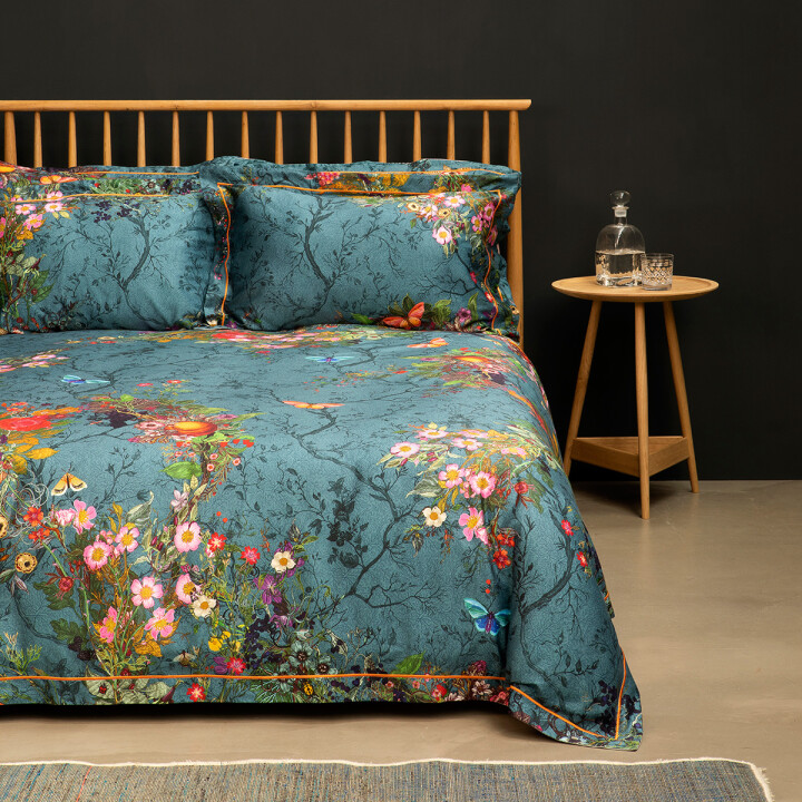 TIMOROUS BEASTIES BLOOMSBURY GARDEN BEDDING - TEAL