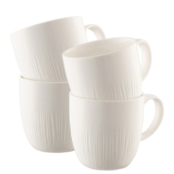 BELLEEK ERNE MUG SET OF 4