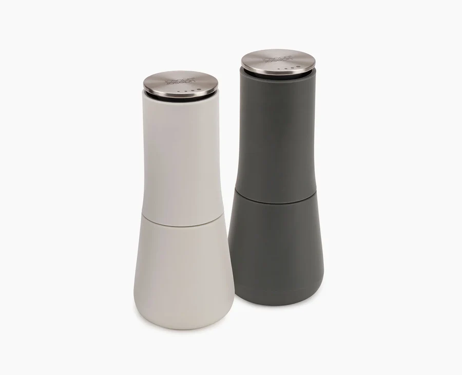 JOSEPH JOSEPH MILLTOP GREY SALT & PEPPER MILLS