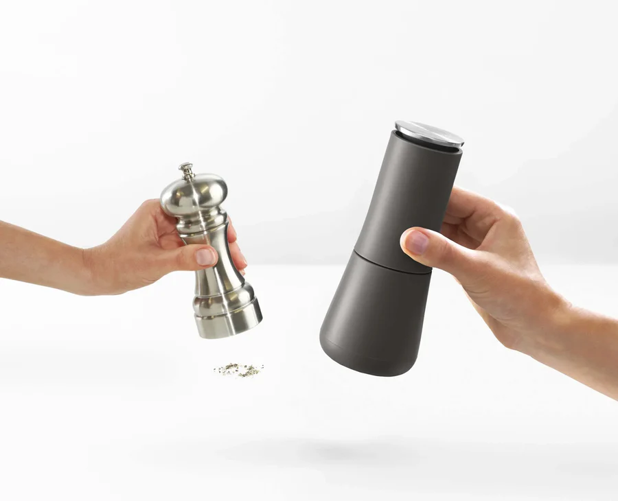 JOSEPH JOSEPH MILLTOP GREY SALT & PEPPER MILLS