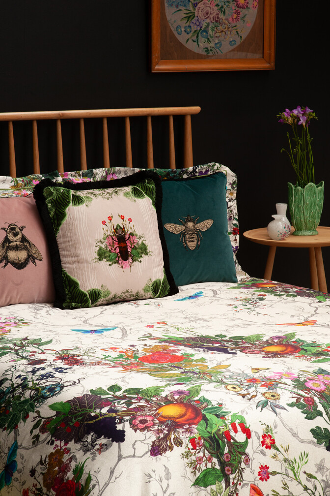 TIMOROUS BEASTIES BLOOMSBURY GARDEN BEDDING - DOVE