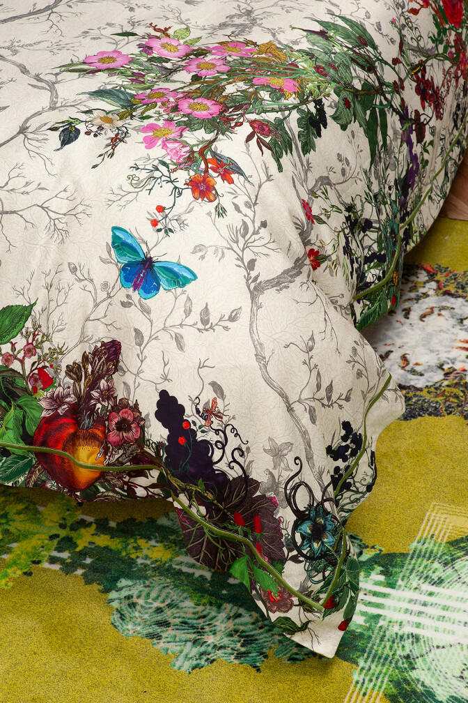 TIMOROUS BEASTIES BLOOMSBURY GARDEN BEDDING - DOVE