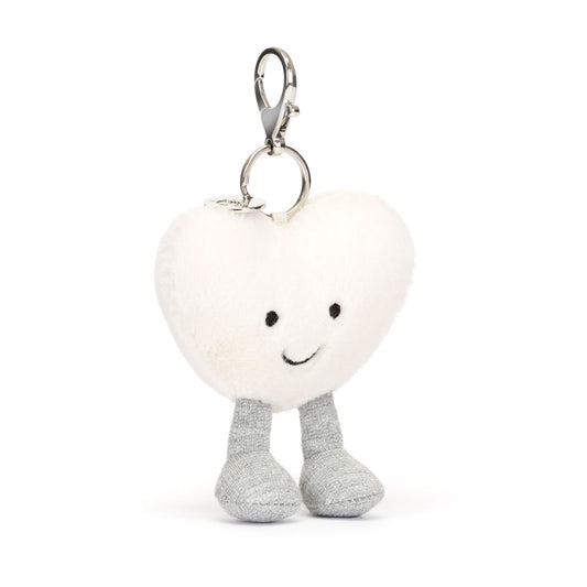 JELLYCAT CREAM HEART BAG CHARM