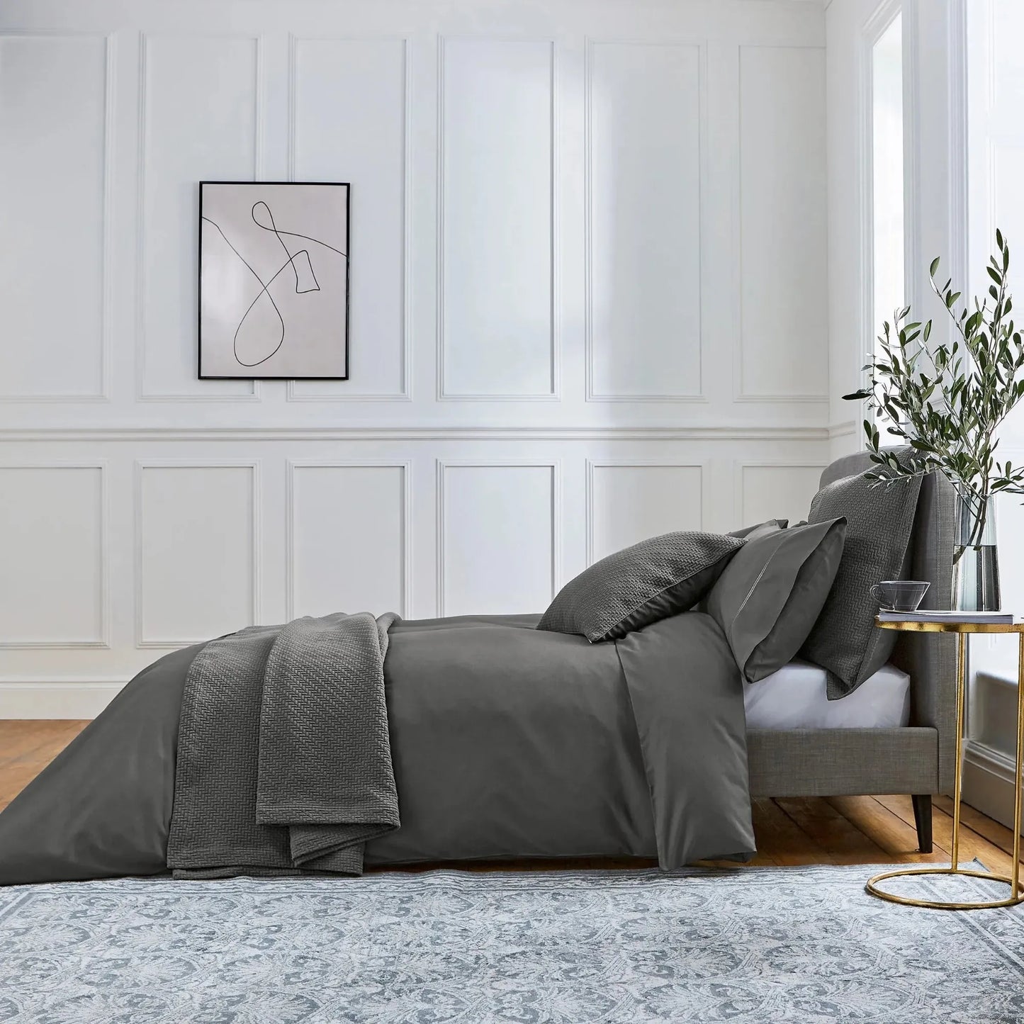 BEDECK ANDAZ BEDDING RANGE - CHARCOAL