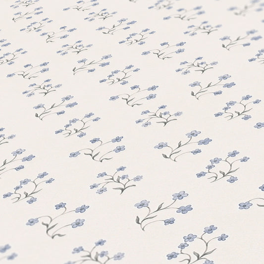 A.S. CRÉATION MAISON CHARME BLUE DITSY WALLPAPER